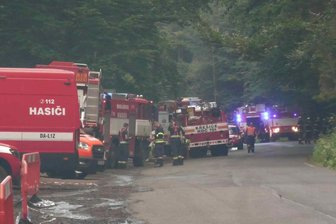 Löscharbeiten in der Böhmischen Schweiz: Rauchschwaden bis Dresden -