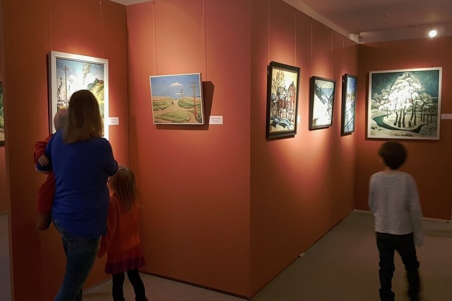 Lohnt das Plauener Vogtlandmuseum für einen Besuch mit Kindern? - Die Landschaftsbilder mit Motiven aus dem Vogtland ermöglichen einen einfachen Zugang für Kinder. 