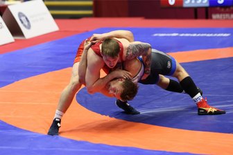 Lugauer Ringer gewinnt in Baku EM-Bronze - Anton Vieweg, hier in einem früheren Kampf, hat zur EM der U 23 Bronze gewonnen.