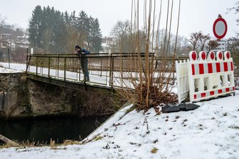 Lunzenau: Brücke über den Mühlgraben kann gebaut werden - Die Brücke über den Mühlgaben in Lunzenau.
