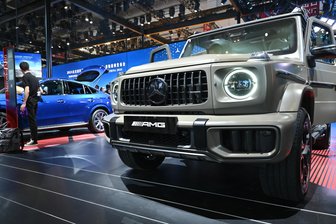 Luxus-Jeep in Leipzig entwendet: Diebe klauen Mercedes für 200.000 Euro - Unbekannte haben in Leipzig zugeschlagen und eine Mercedes G-Klasse AMG G 63 (hier ein Exemplar auf einer Automesse in China) geklaut. Wert des Fahrzeugs: rund 200.000 Euro.