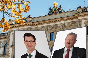 Machtkampf um die Chemnitzer Uni-Spitze - An der TU Chemnitz eskaliert das Verfahren zur Wahl eines Rektors. Amtsinhaber Gerd Strohmeier (links) sieht sich intern schweren Vorwürfen ausgesetzt. Der Hochschulrat hat ihn trotz neuerlicher Bewerbung nicht auf die Liste der Kandidaten gesetzt, die sich zur Wahl stellen dürfen. Gegen dessen Vorsitzenden Reimund Neugebauer (rechts) wurden ebenfalls schwere Anschuldigungen laut.