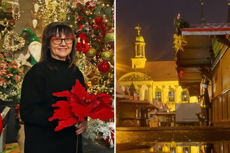 Magdeburger Weihnachtsmarkt auf der Kippe: Hat Zwickauer Deko-Fee umsonst für Funkelzauber gesorgt? - Die Zwickauerin Conny Bachmann hat mehrere Buden auf dem Magdeburger Weihnachtsmarkt dekoriert.