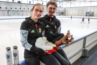 Mailand, Chemnitz und zurück - Eistänzer vom Chemnitzer Eislauf-Club träumen von Olympia - Charise Matthaei und Max Liebers trainieren aktuell in Chemnitz und halten sich als Ersatzpaar für die WM bereit.