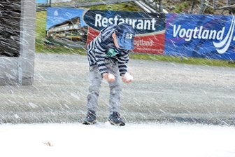 Maischnee in der Arena - 