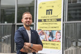 Makers United: Chemnitzer Festival der Tüftler startet mit Neuerungen - Marcel Eschborn ist Projektbetreuer der „Makers United”.