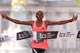 Marathon-Weltrekordler Sawe startet erneut in Berlin - In London blieb Sabastian Sawe im April unter der Marke von zwei Stunden. (Archivbild)