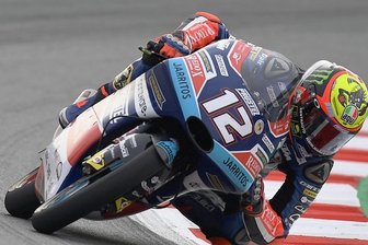 Marco Bezzecchi behauptet weiterhin WM-Führung - Der Italiener Marco Bezzecchi vom am Sachsenring ansässigen Prüstel-GP-Team fuhr in Barcelona in derMoto3-Klasse als Zweiter erneut auf das Podest.