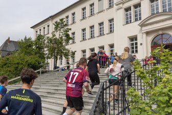 Marienberg: Sportfreundliche Schule wird in Dresden geehrt - Benefizlauf Gymnasium Marienberg: Die Schule wurde für  ihr Sportengagement ausgezeichnet.