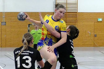 Marienbergs Handballerinnen gelingt Schadensbegrenzung - Von Schulterproblemen gehandicapt, erzielte Martha Langer gegen den MSV Dresden diesmal nur ein Tor.