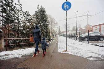 Marienthaler Geh- und Radweg wird verlängert - Ab der Erntestraße wird der Geh- und Radweg deutlich enger. Das soll sich jetzt ändern.
