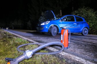 Markersbach: Feuer im Renault - 