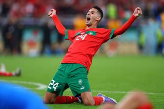 Doha: Marokkos Badr Benun jubelt nach dem Sieg.