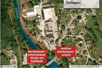 Mauer soll Ortsteil vor Flut schützen - 