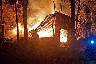 Meerane: Scheune niedergebrannt - 