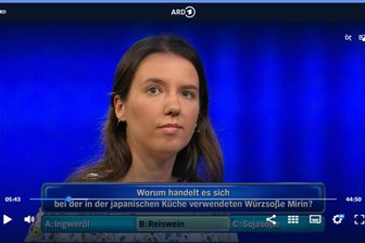 Meeranerin gewinnt bei ARD-Quiz „Gefragt - gejagt“ - Sabine Gerzen aus Meerane bei "Gefragt gejagt".