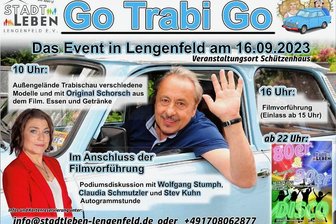 Mehr Go Trabi Go geht nicht: Neuer Verein vereint Vater und Tochter „Struutz“ in Lengenfeld - Freuen sich wie ungezählte Trabi- und „Go Trabi Go“-Fans auf den 16. September in Lengenfeld: Claudia Schmutzler und Wolfgang Stumph, die sich beim Mega-Trabi-Tag nach langer Zeit wiedersehen.