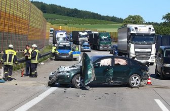 Mehrere Unfälle auf A72 bei Zwickau -