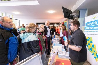Viele Besucher waren bei der Messe in Freiberg dabei.