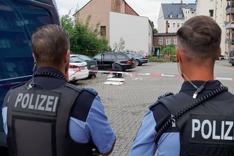 Die Polizei ermittelte am Wochenende am Tatort. 