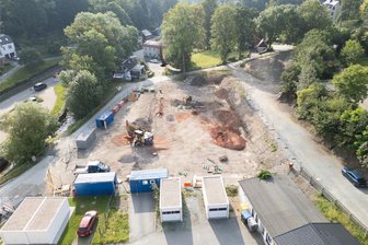 Millionenprojekt im Erzgebirge: Nächster Schritt zum zentralen Feuerwehrdepot - Die Baufläche für das neue zentrale Gerätehaus der drei Feuerwehren der Stadt Thum befindet sich an der Herolder Straße.