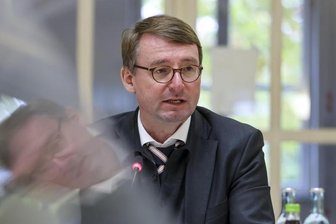 Roland Wöller (CDU), Innenminister von Sachsen, spricht.