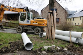 Mißlareuth erhält neue Straßenbeleuchtung - In Mißlareuth wird im ganzen Ort die Straße und danach die Beleuchtung erneuert.