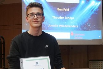 Mit 22 richtigen Antworten zum Sieg - Er hat nicht wirklich mit dieser ausgezeichneten Platzierung gerechnet und sich umso mehr gefreut: der 15-jährige Ben Feld.