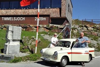Mit 26 Pferdestärken bis nach Südtirol - Der Rückweg der Schöneichs führte die Mittelsachsen unter anderem auch über das Timmelsjoch. Die Hochalpenstraße stellt eine Verbindung zwischen Italien und Österreich dar. 