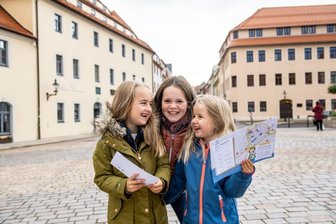 Mit dem Kinderstadtplan in Freiberg auf Entdeckertour -