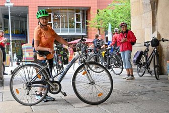 Mit dem Rad zur Kulturhauptstadt - eine Stadtführung der anderen Art - Ramona Wagner bietet die erste Stadtführung per Fahrrad zum Thema Kulturhauptstadt durch Chemnitz an.