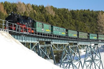 Mit der Dampflok unterwegs durchs Erzgebirge - 