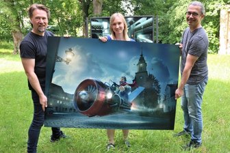 Mit der "Perspektiva" ab in die Mitte - Das Projekt der "Perspektiva" Oederan, im Bild die Mitinitiatoren Thomas Kruse, Sabrina Leetz und Rolf Büttner(v. l.), wurde als Wettbewerbsbeitrag eingereicht. 