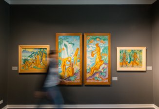 Würdig präsentiert: Gemälde von Max Pechstein in dem nach ihm benannten städtischen Museum in seiner Geburtsstadt Zwickau.