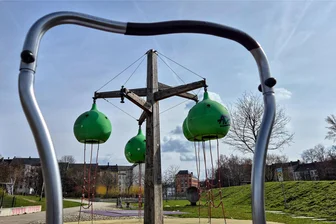Mit Millionenförderung für ein besseres Image des Chemnitzer Sonnenbergs - Die „Bunten Gärten“ an der Tschaikowskistraße sollen in diesem Jahr saniert werden.