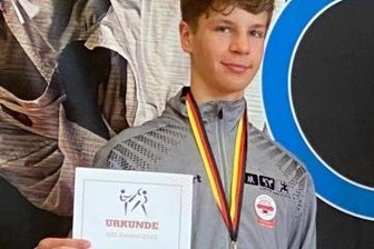 Mit neuen Eindrücken zurückgekehrt - Dustin Striesche sicherte sich in Thüringen Bronze.