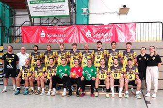 Mit Vollgas in die Handball-Oberliga: Kolomaznik, Hertel, Richter, und Englert greifen mit dem SV 04 Oberlosa II an - Der SV 04 Oberlosa II startet am Samstag gegen den BSV Limbach-Oberfrohna in die Saison.