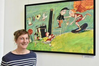 Mit Witz und Leichtigkeit - Farbenprächtige Illustrationen der Dresdener Künstlerin Sylvia Graupner unter dem Titel "WinterSPIEL".