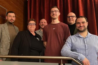 Mitgliederversammlung beim ETC Crimmitschau: So sieht der neue Vorstand aus - Einmal alle zusammen: Lukas Spitzner, Peggy Meißner, Kevin Mark, Tom Höhne, Daniel Sonntag und Christopher Wilde.