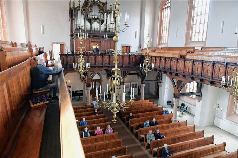 Mittagsmusik in Oederan startet wieder - Die Stadtkirche Oederan. 