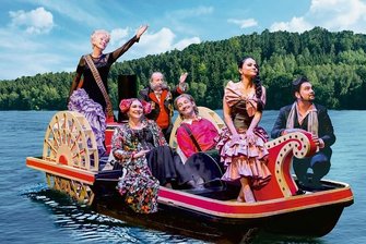 Mittelsächsisches Theater startet ab Juni durch - "Die Csárdásfürstin" soll ab 11. Juni auf der Seebühne Kriebstein zu erleben sein. Hier eine Fotomontage mit einigen Solisten.