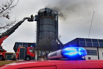 Mittweida: Brand im Spänebunker - 