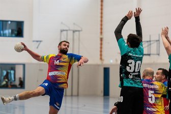 Mittweidaer Handballer empfangen im Pokal den Burgstädter HC - Philipp Rogler (l.) und die Mittweidaer Handballer treffen innerhalb der kommenden Tage zweimal auf den Burgstädter HC.