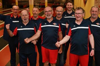 Mittweidaer Kegelmannschaften starten in neues Abenteuer - An diesem Samstag wird es für die Mannschaft um Teamchef Thomas Troll (2. v. r.) dann in Sachsens höchster Spielklasse ernst.