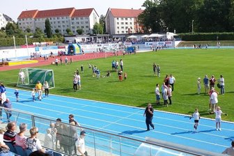 Mittweidaer Stadion nach Umbauarbeiten wiedereröffnet - Tag der offenen Tür am Mittweidaer Stadion.