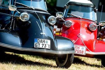 Mobil auf drei Rädern für 2000 D-Mark: Der "Düsenjäger des kleinen Mannes" - Knuffig und cool: Der Messerschmitt Kabinenroller, hier auf einem Jahrestreffen 2018 in Niedersachsen, hat bis heute zahlreiche Anhänger. Und seit 2021 wird in Spanien ein Nachfolger gebaut.