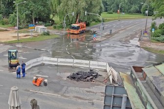 Moccabar-Kreuzung viel länger gesperrt -