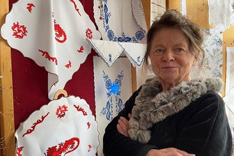 Möchte gern das 100. Jubiläum erleben: Diese Frau führt Freibergs älteste Stickerei - Iris Thiele, Inhaberin der Stickerei Kühn auf der Korngasse 12 in Freiberg.