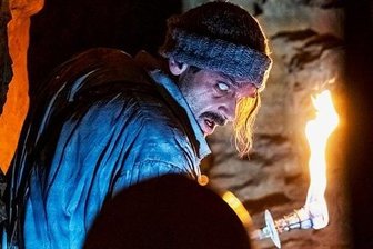 Molchner Stolln Marienberg-Pobershau Teil des Theaterstücks "Das kalte Herz" - Wenzel Banneyer als Holländer-Michel im Molchner Stolln in Pobershau.