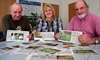 Monstera-Frucht erntet Siegeslorbeeren - 
              <p class="artikelinhalt">Die Gartenexperten Bernd Weinert, BHG-Marktleiterin Evelyn Fritzsche-Plontke und Fachberater Heinz Zinner (v. l.) hatten am Dienstag die Qual der Wahl.</p>
            